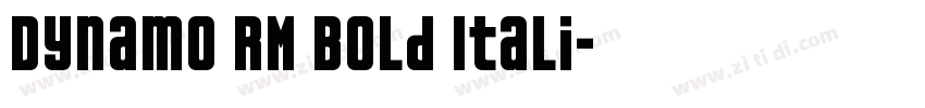 Dynamo RM Bold Itali字体转换